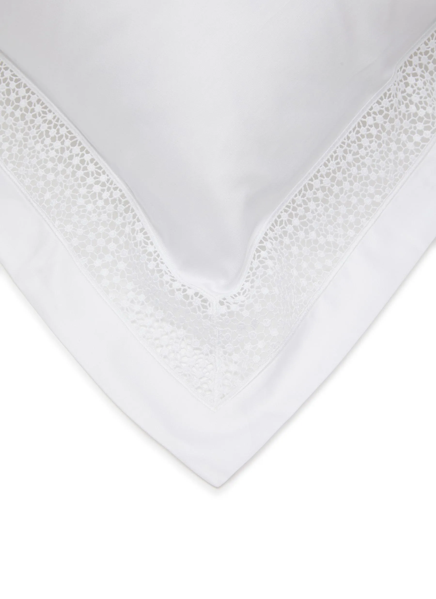-----------FRETTE  ---- ------------ ----Forever Lace Pillow Case — White --