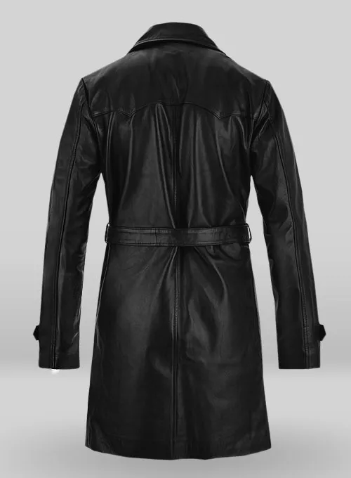 1970's Leather Trench Coat