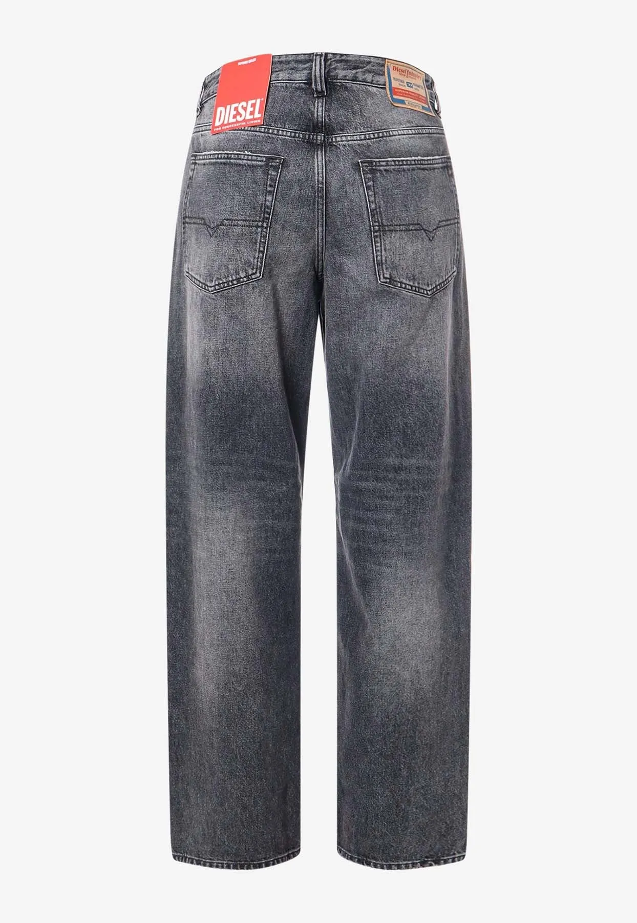 2001 D-Marco Logo Patch Washed Jeans