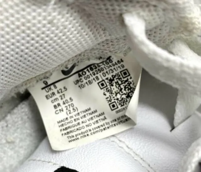 2019 Nike Air Force 1 Low Retro PRM QS Ivory Snake AO163...