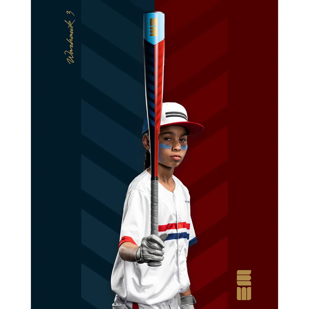 2023 Warstic Warhawk3 (-8) 2 3/4 USSSA Baseball Bat: MBWH323RB8