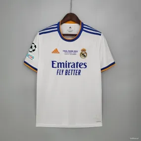 21/22 Real Madrid Final Version Home Soccer Jersey