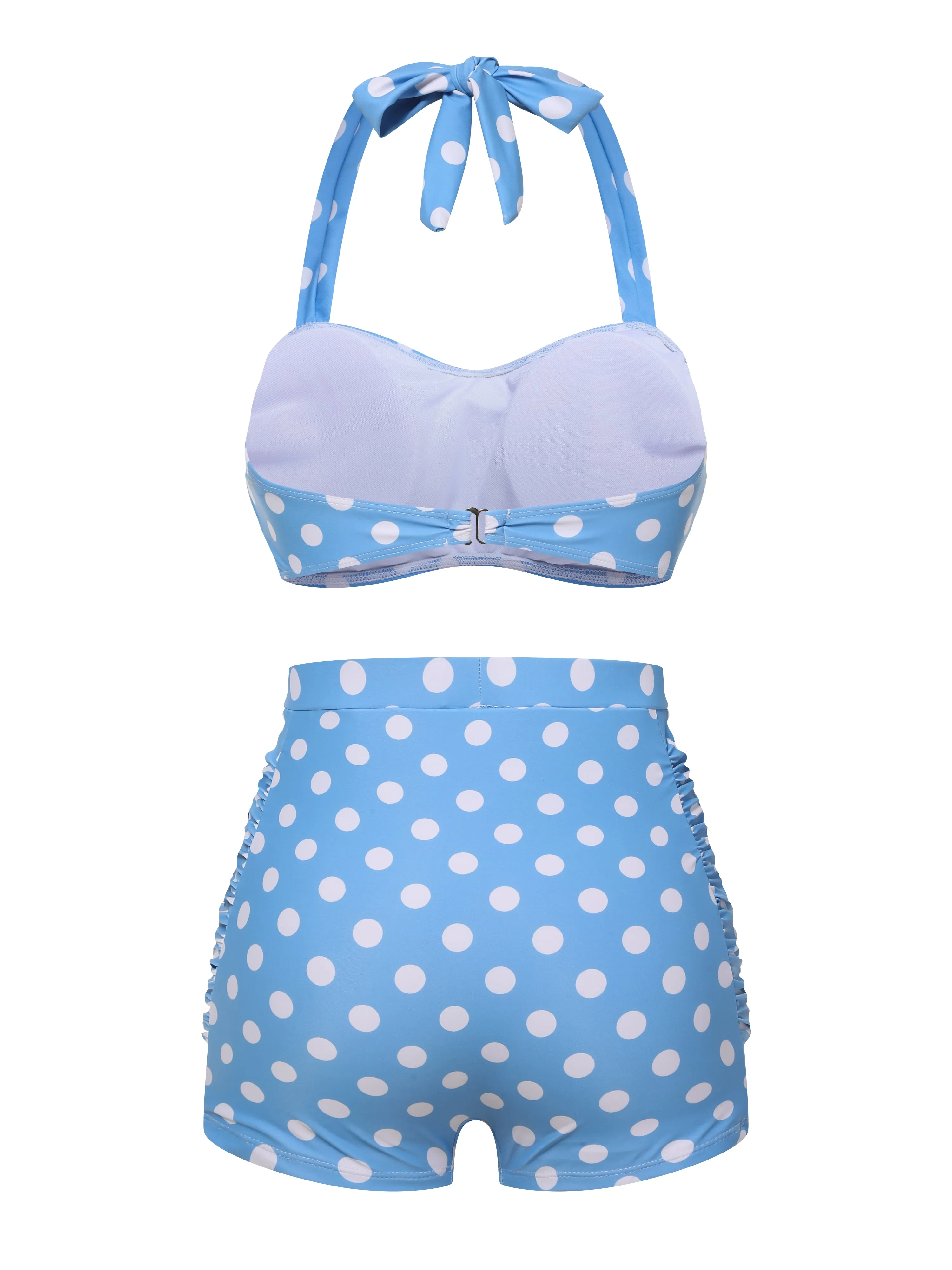 2PCS 1950s Polka Dots Bikini Set