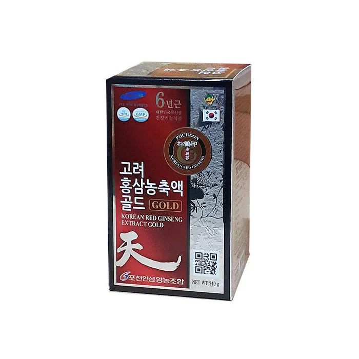 3 Bottles POCHEON Korean Red ginseng Extract Gold 240g Health supplements blood flow memory antioxidant immunity fatigue improve