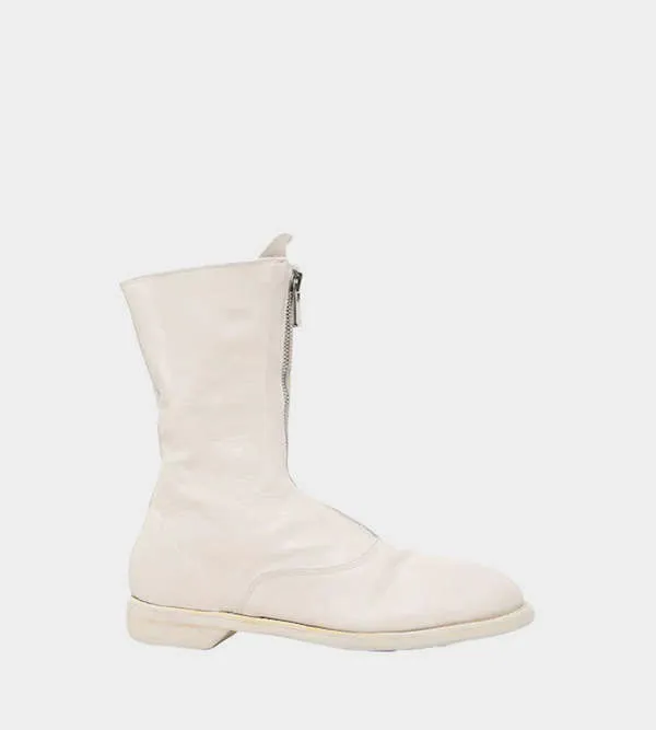 310 Front Zip Boot - White