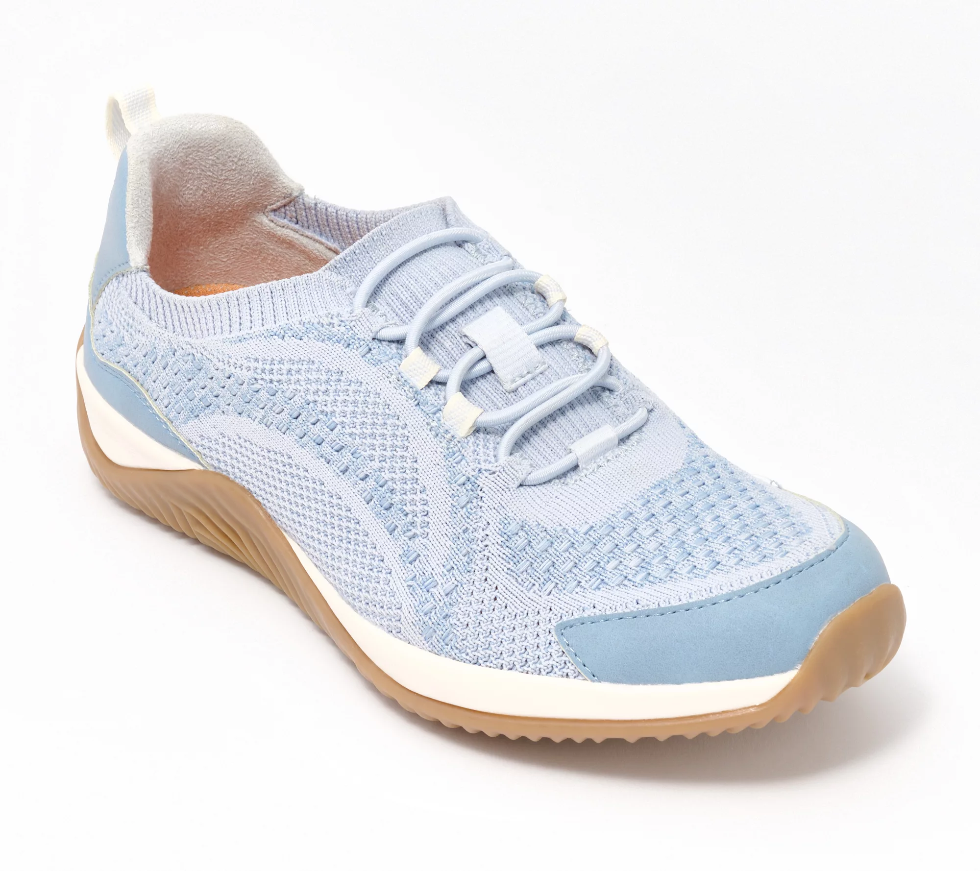 "As Is" Ryka Knit Bungee Sneakers with Re-Zorb Lite- Echo Sky