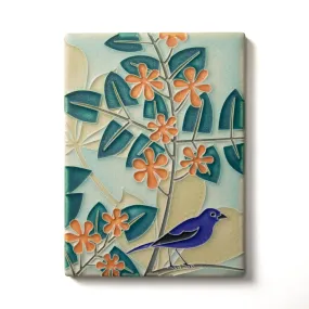 6x8 Bluebird Tile in Orange