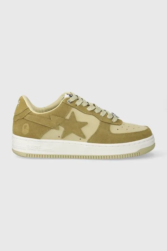 A Bathing Ape suede sneakers BAPE STA #3 001FWI701008I beige color 0