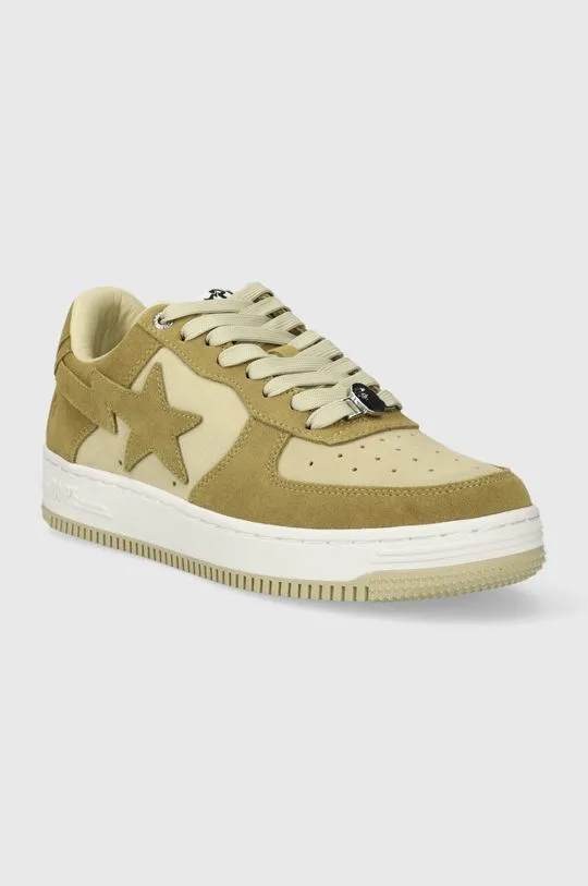 A Bathing Ape suede sneakers BAPE STA #3 001FWI701008I beige color 0