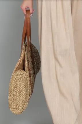 Aakaa Rattan Beach Shoulder Bag