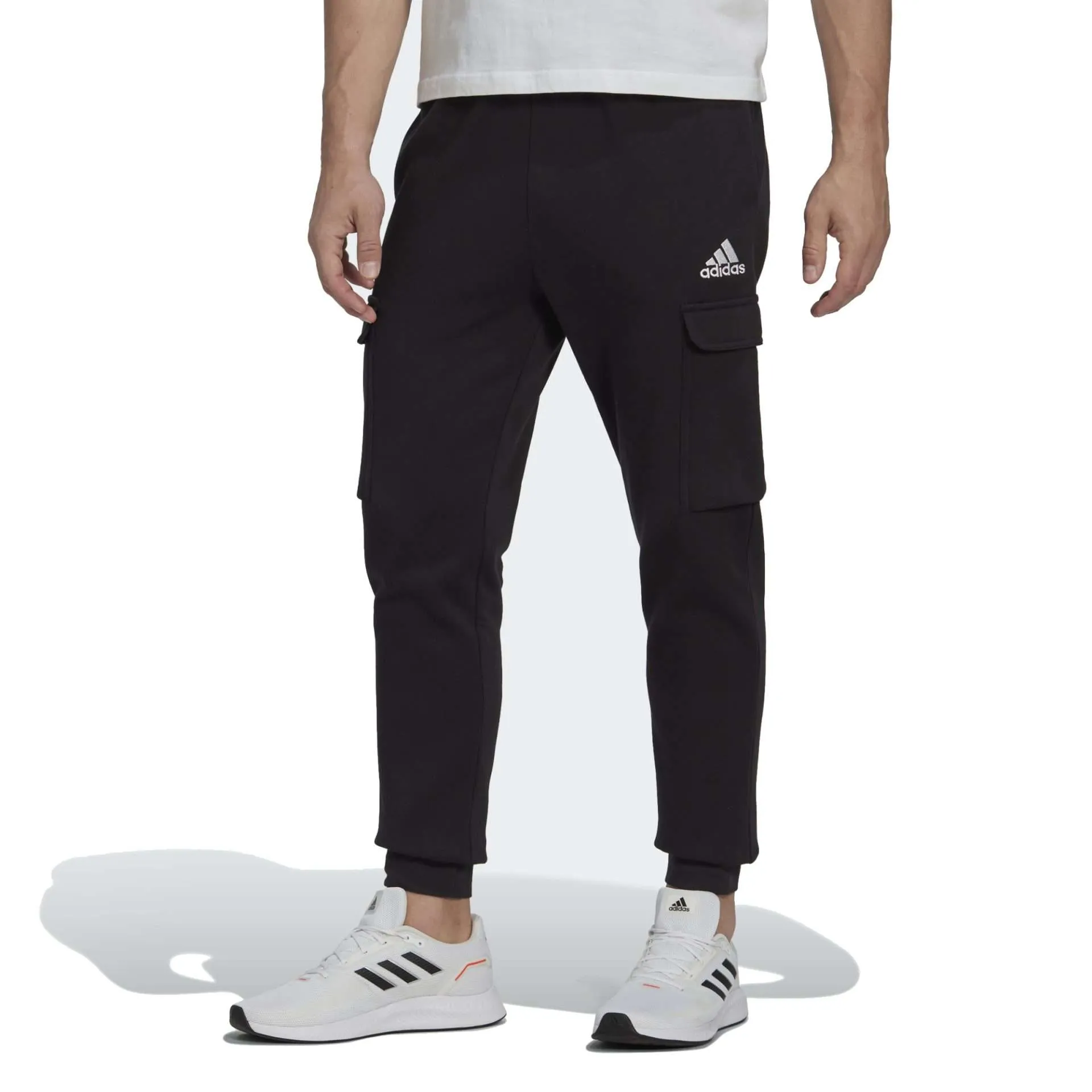 adidas Men’s Essentials Fleece Regular Tapered Cargo Pants