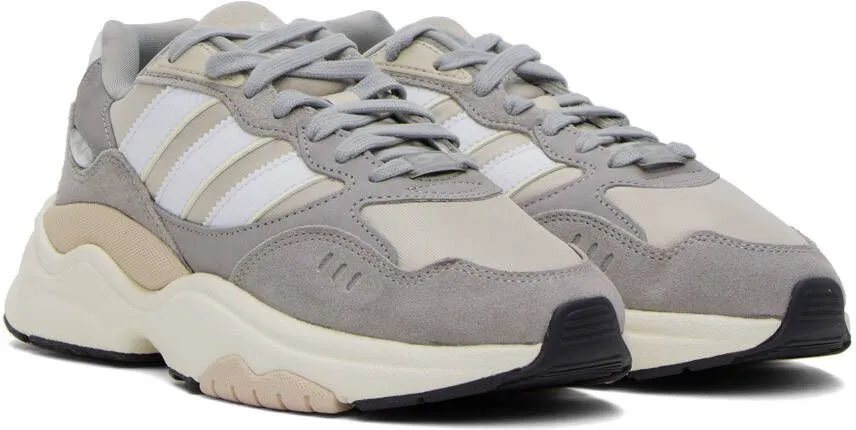 Adidas Originals Gray & Beige Retropy F90 Sneakers