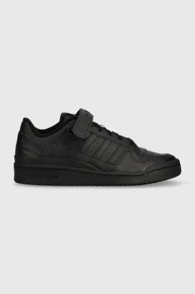 adidas Originals leather sneakers Forum Low black color GV9766