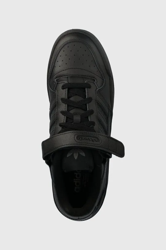 adidas Originals leather sneakers Forum Low black color GV9766