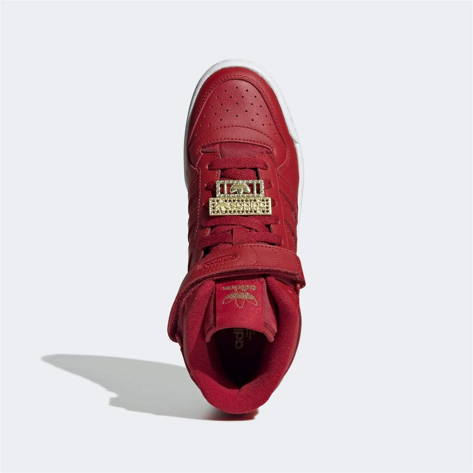 adidas Originals Womens Forum Mid Shoes - Vivid Red / Cloud White / Matte Gold