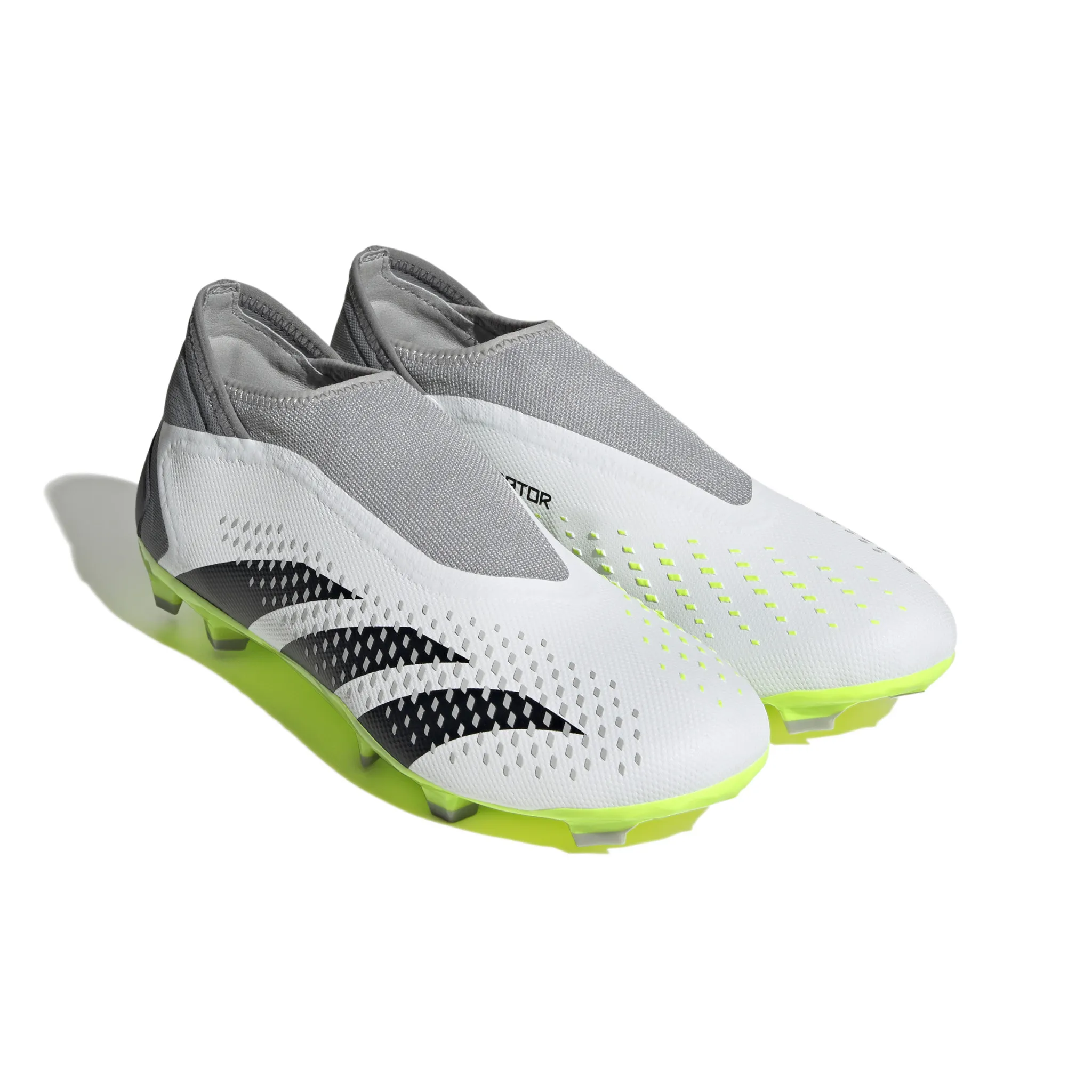 Adidas Predator Accuracy.3 Laceless FG (White/Lime)