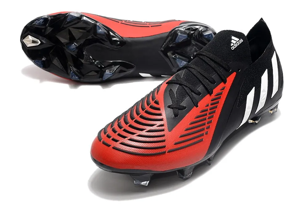 adidas Predator Edge.1 Low FG Football - Black/White/Red