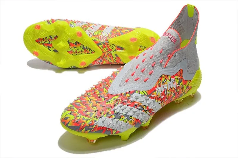 adidas Predator Freak+ FG Clear Grey White Solar Yellow
