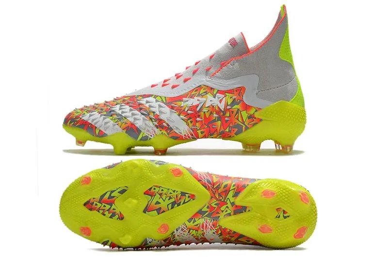 adidas Predator Freak+ FG Clear Grey White Solar Yellow