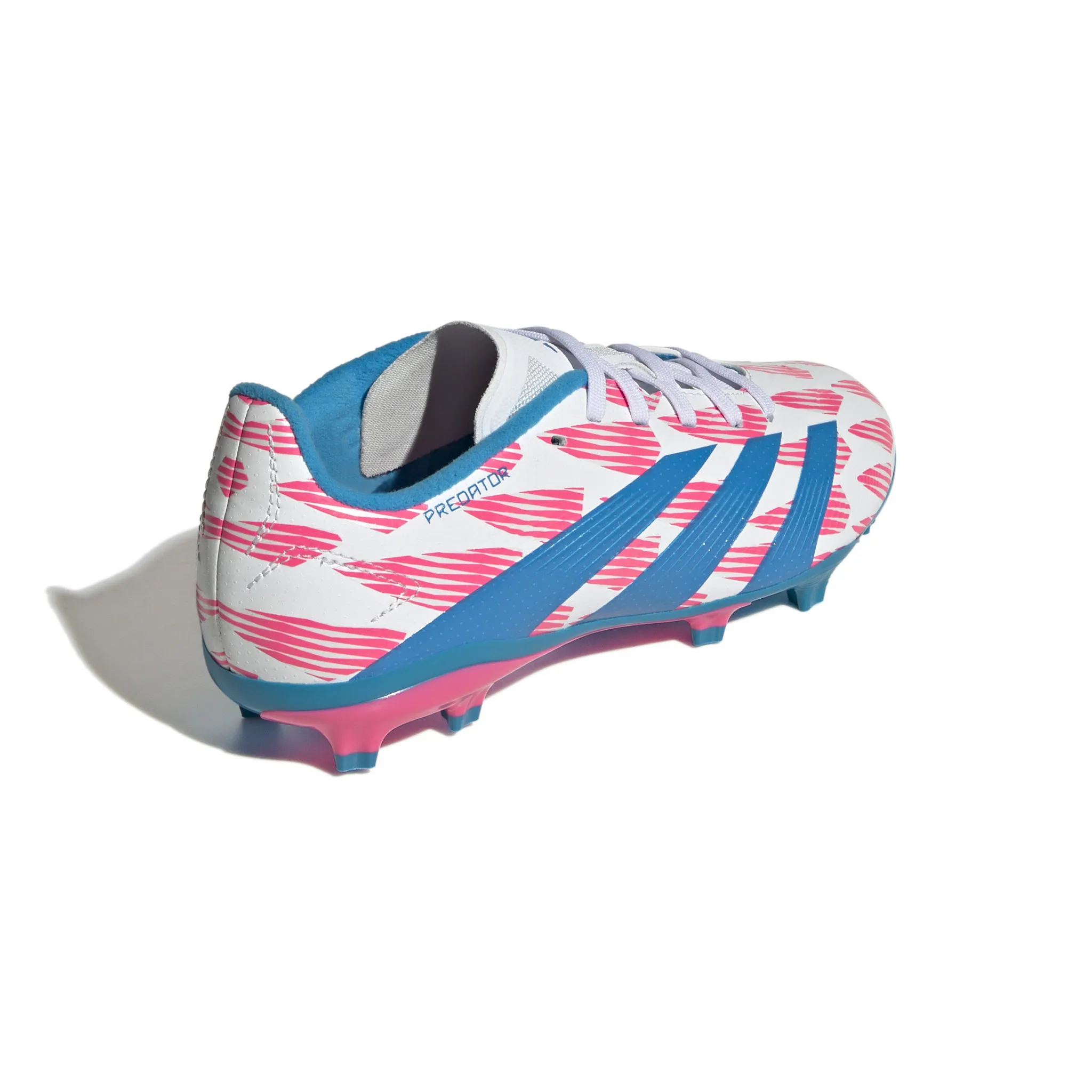 Adidas Predator League FG Jr (White/Pink/Blue)