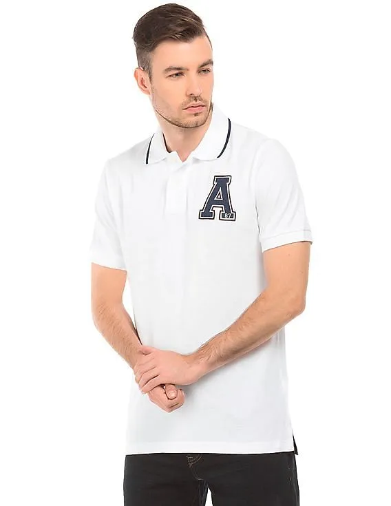 Aeropostale Solid Regular Fit Polo Shirt