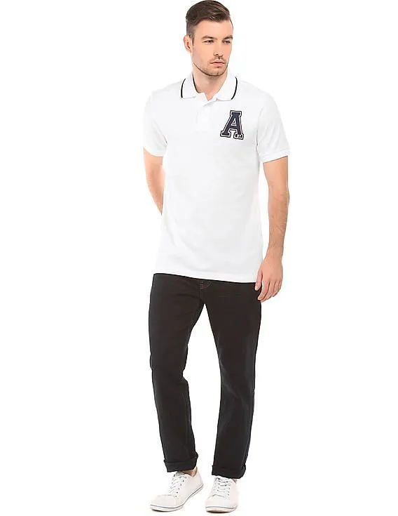 Aeropostale Solid Regular Fit Polo Shirt