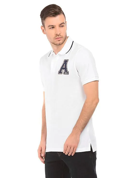 Aeropostale Solid Regular Fit Polo Shirt