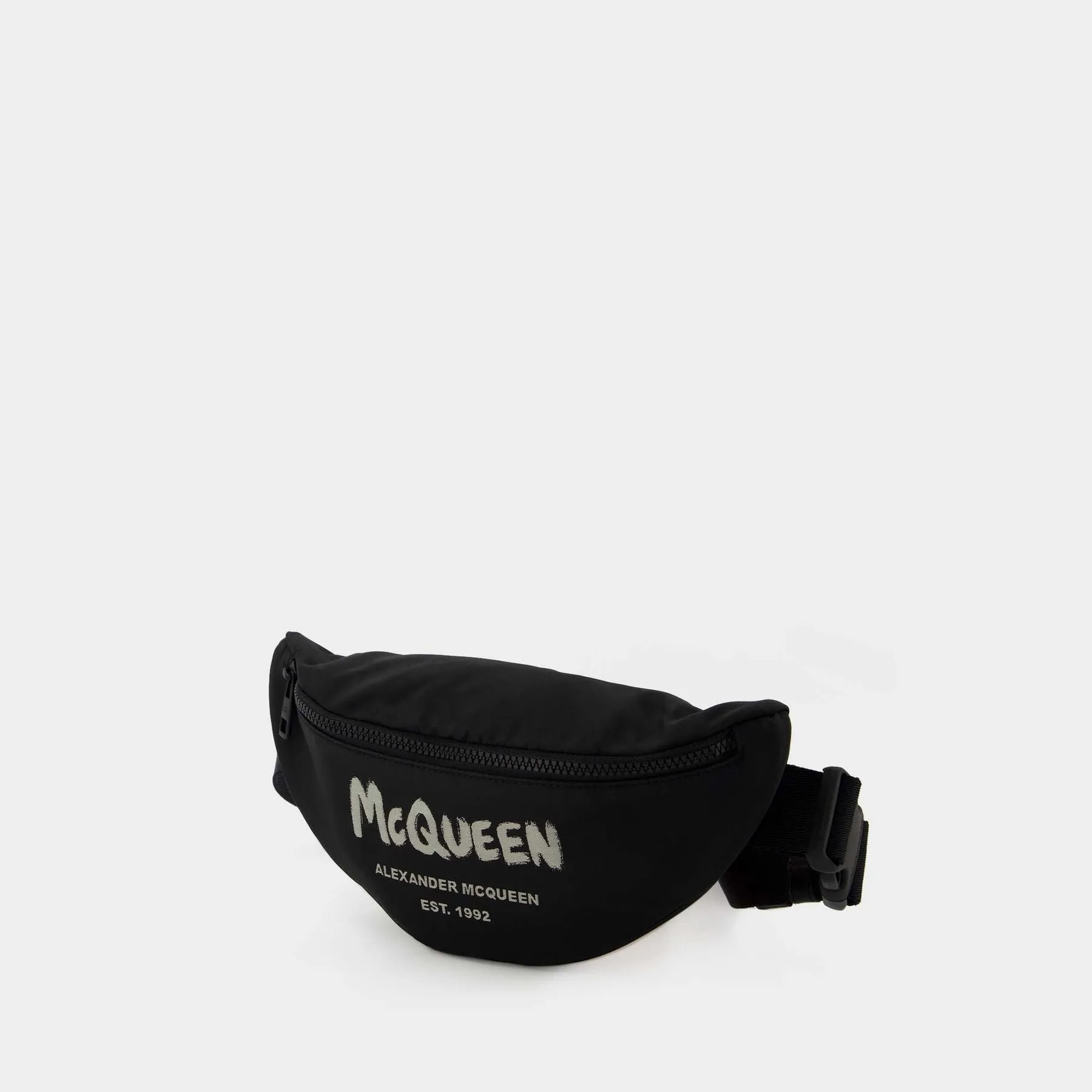 Alexander McQueen  Bum Belt Bag - Alexander Mcqueen -  Black/Off-White - Synthetic