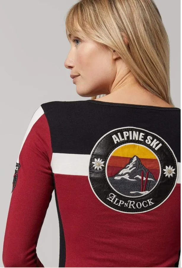 Alp N Rock Stala Henley - Deep Red