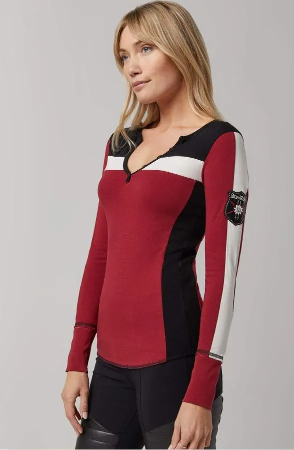 Alp N Rock Stala Henley - Deep Red