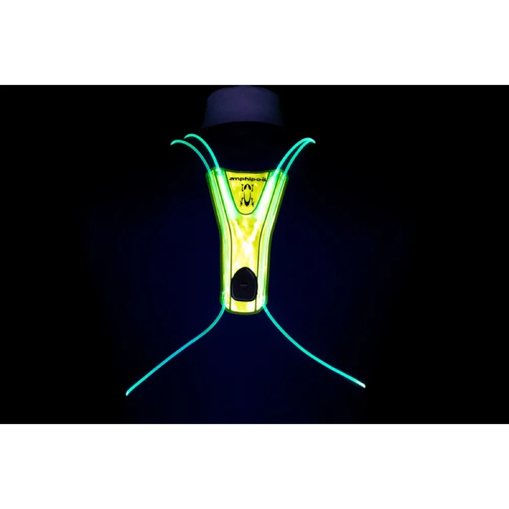 Amphipod Xinglet Optic Beam Lite Rechargeable Flashing Reflective Vest in Wild Rainbow