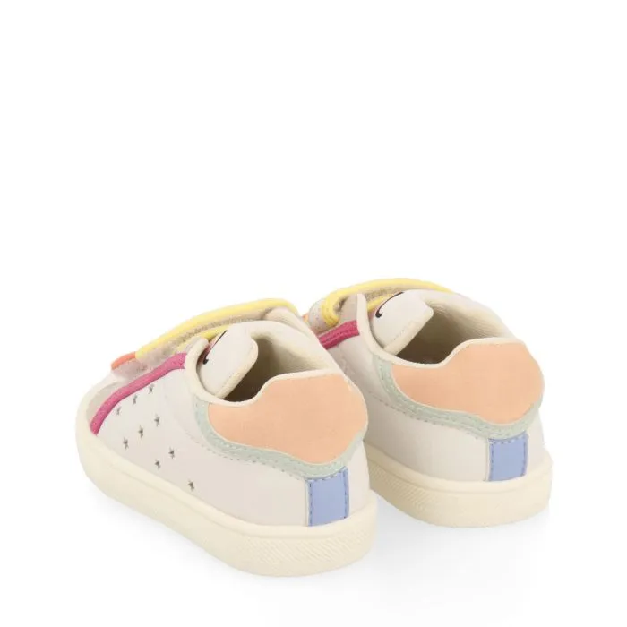 Ancash babies white sneakers with colourful details