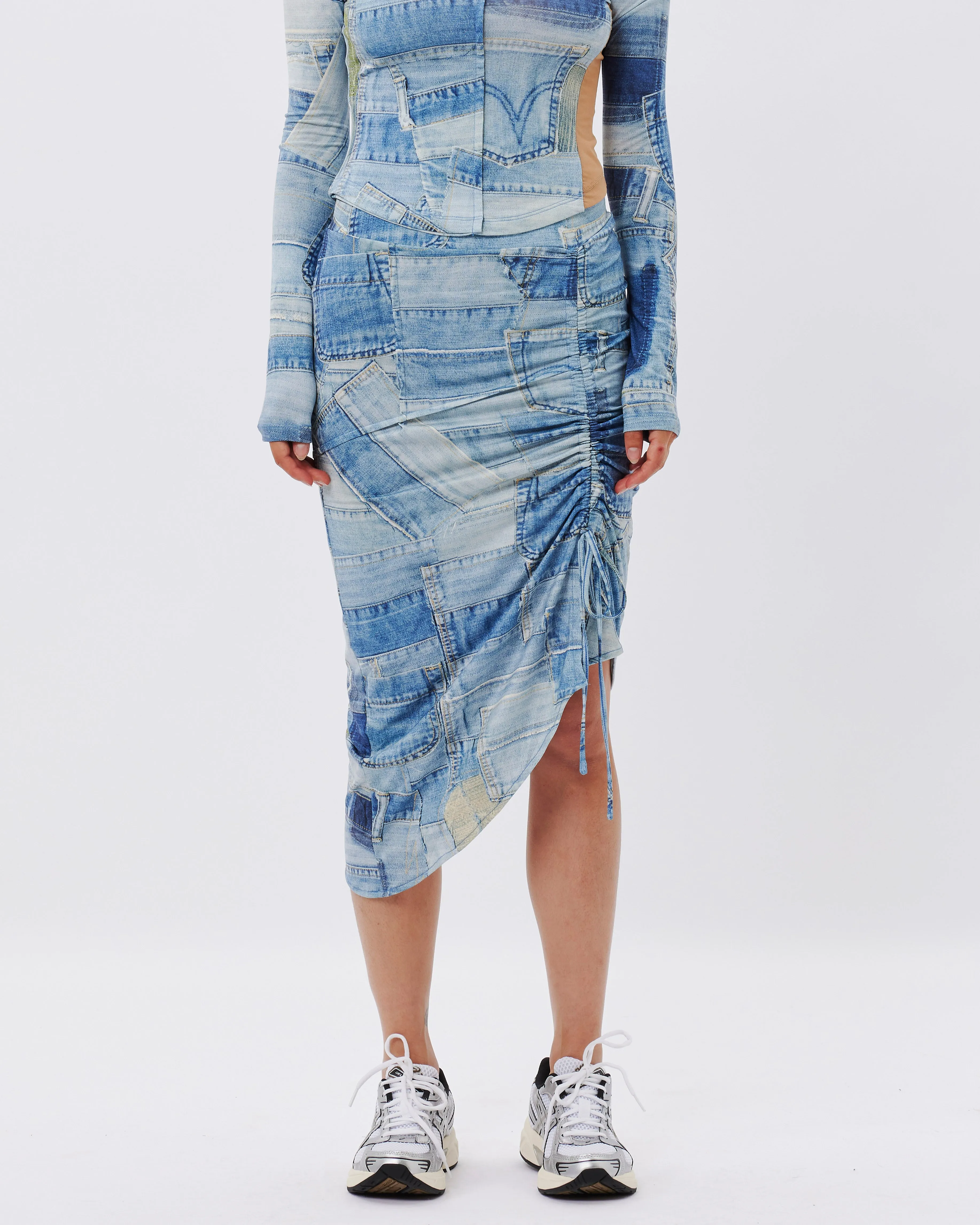 Anja Patch Print Skirt