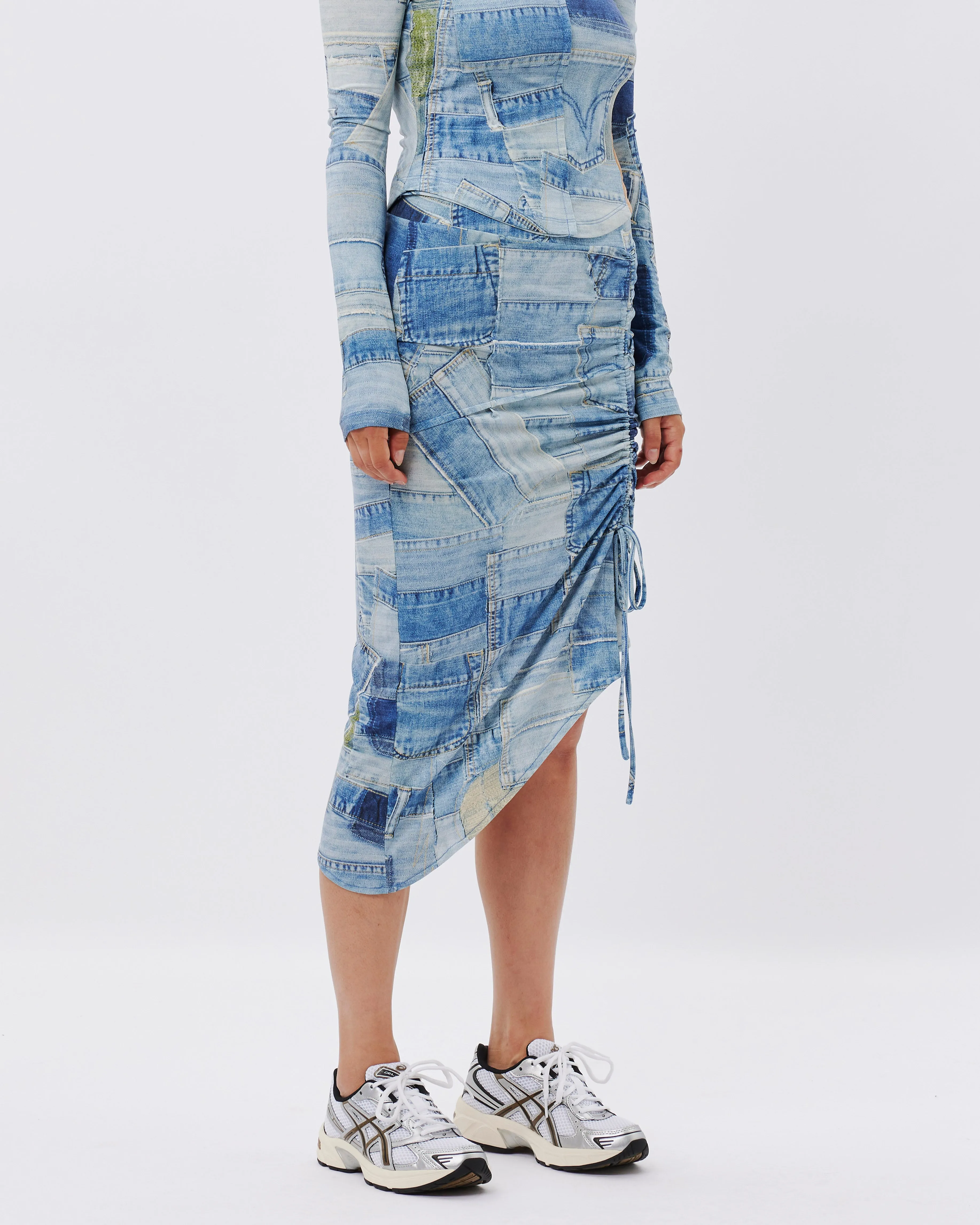 Anja Patch Print Skirt