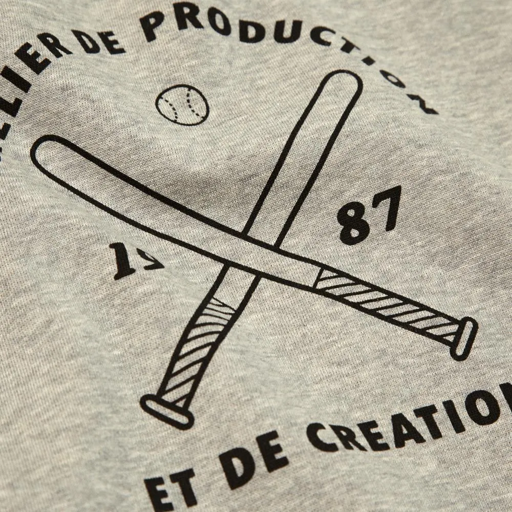 A.P.C Baseball SweatGrey Marl