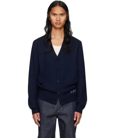 A.P.C. Navy Kenny Cardigan