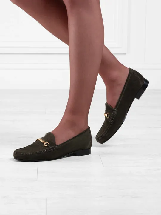 Apsley       20% Off   |   Save £37  moss green Loafers