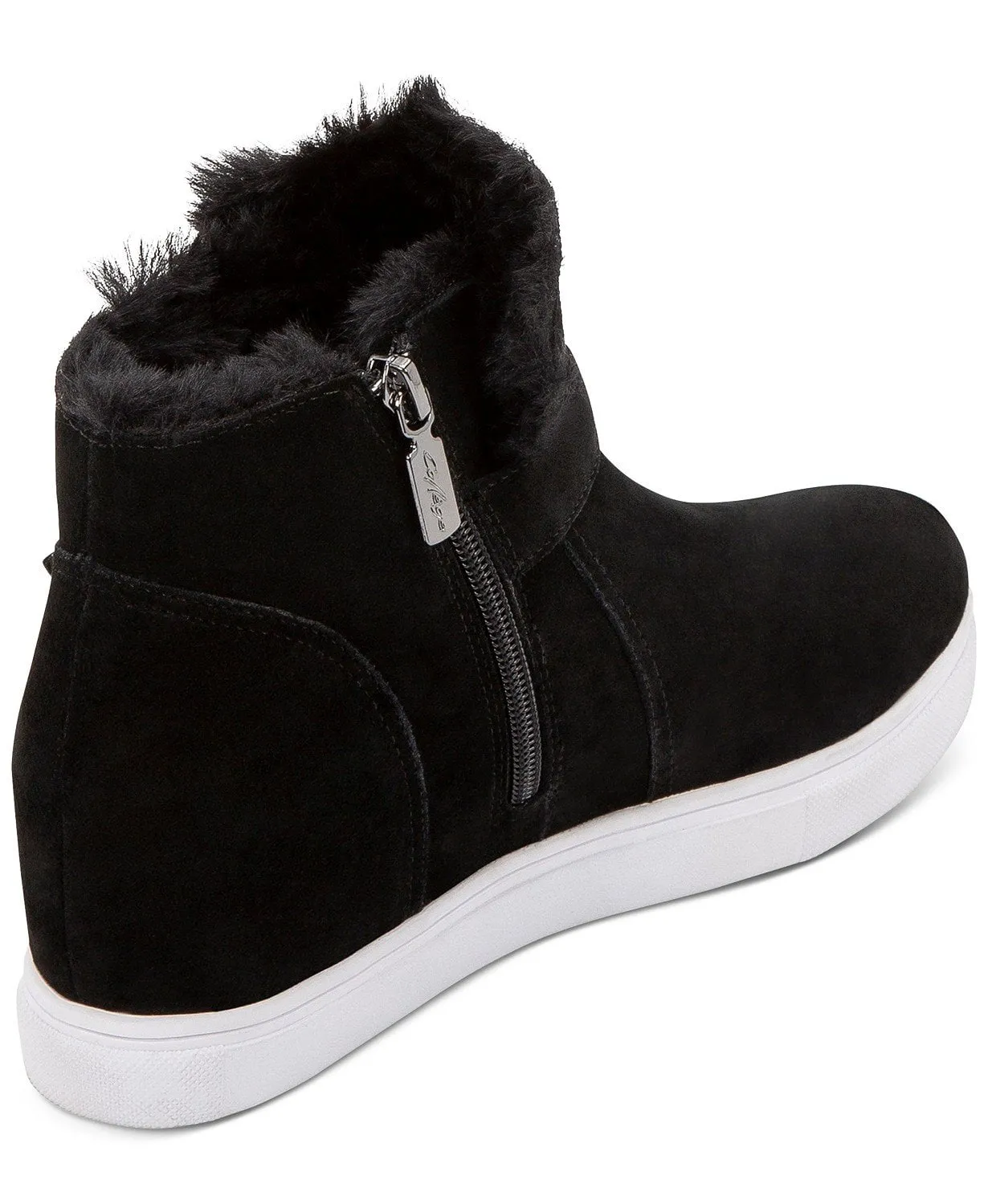 Aqua College Women’s Black Suede Gayla Waterproof High Top Sneakers