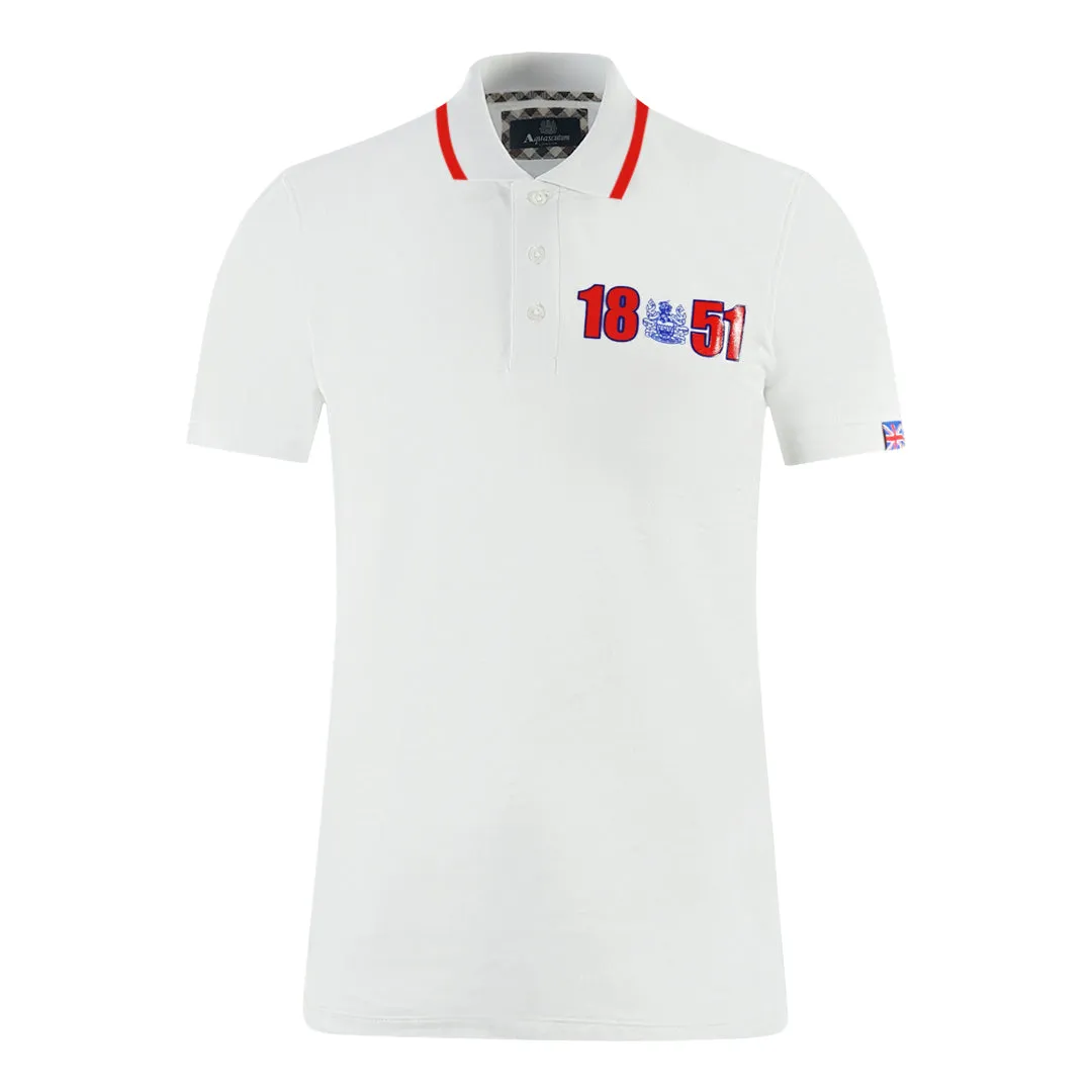 Aquascutum London 1851 White Polo Shirt