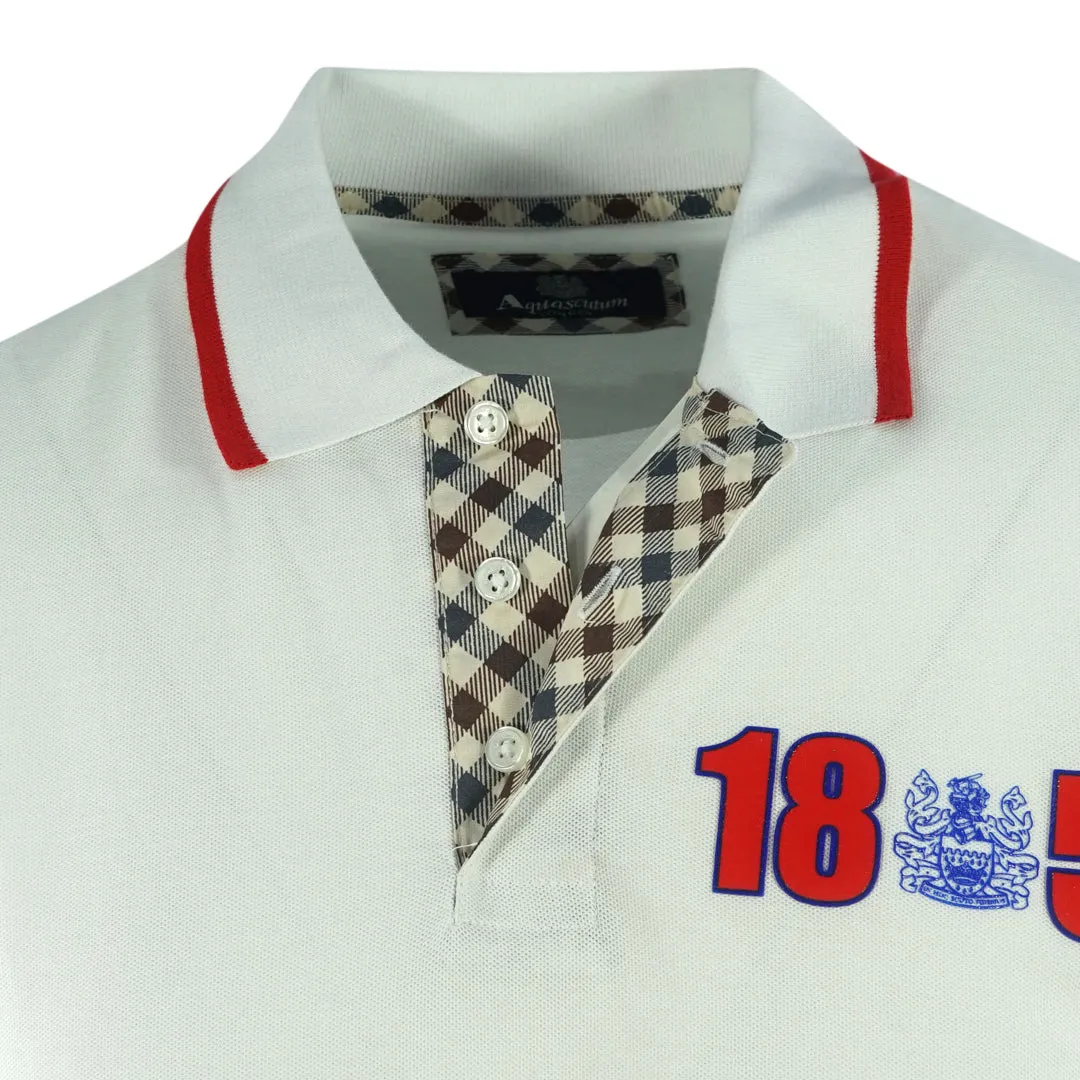 Aquascutum London 1851 White Polo Shirt