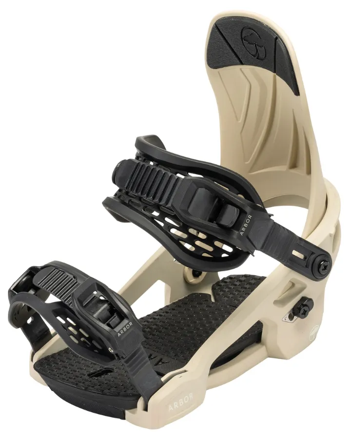 Arbor Acacia Womens Snowboard Binding Sand 2023 | Snowboard Bindings Womens | Snow Skiers Warehouse