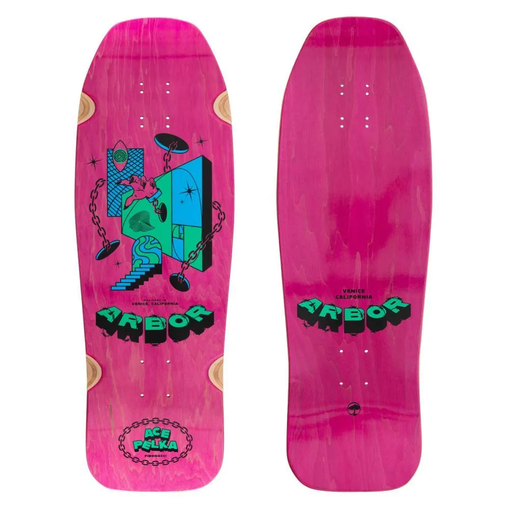 Arbor Skateboard Deck Ace Pelka 10.0 Fibonacci Multi 10