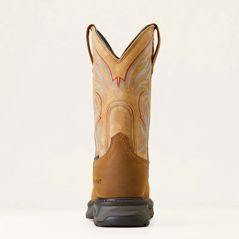 Ariat Men's 11 Workhog XT Waterproof Carbon Toe Work Boot - Distressed Brown 10045435