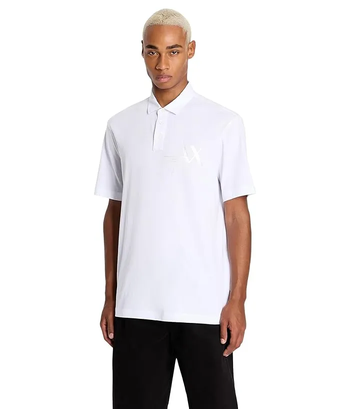 Armani Exchange Metallic AX Logo Polo