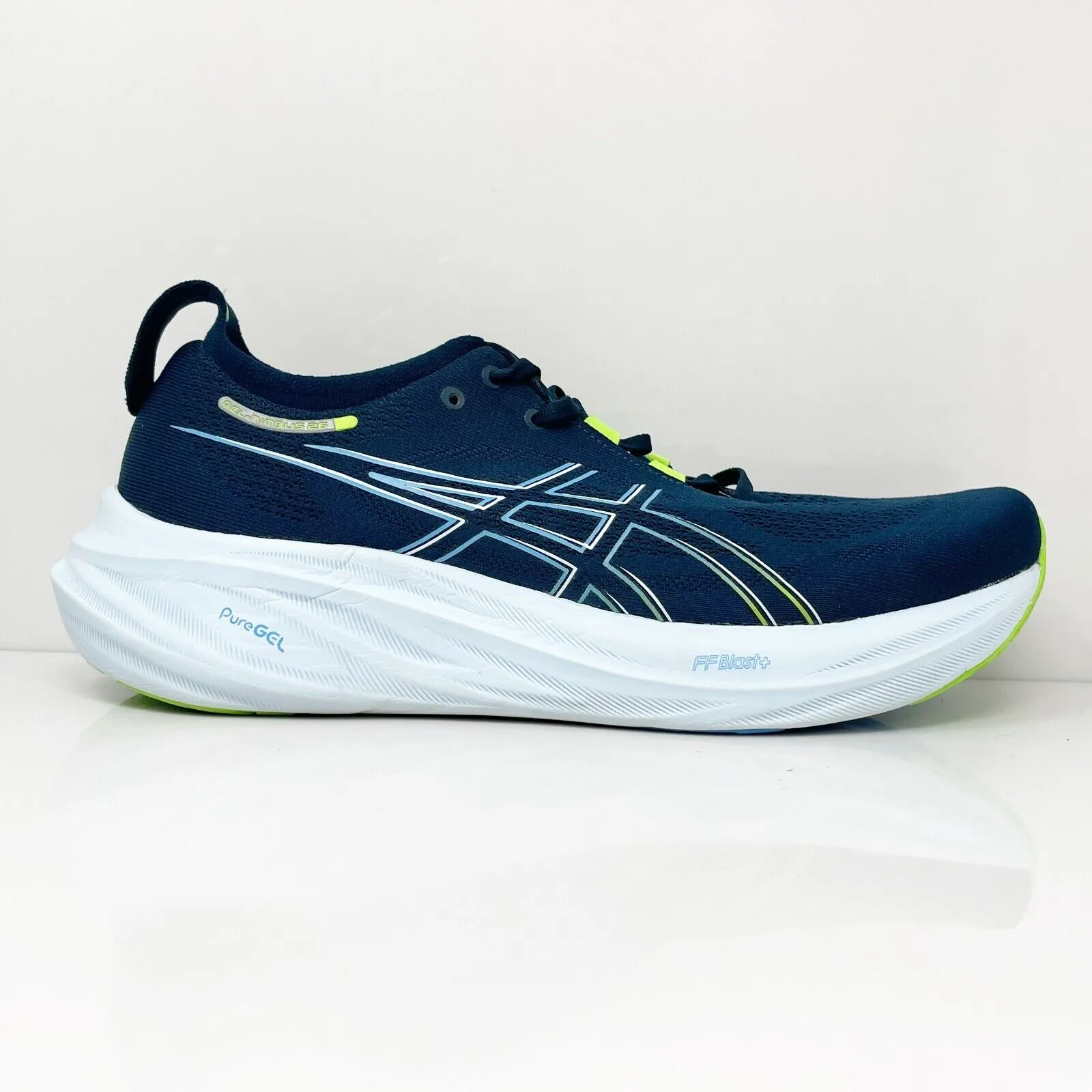 Asics Mens Gel Nimbus 26 1011B794 Blue Running Shoes Sneakers Size 11