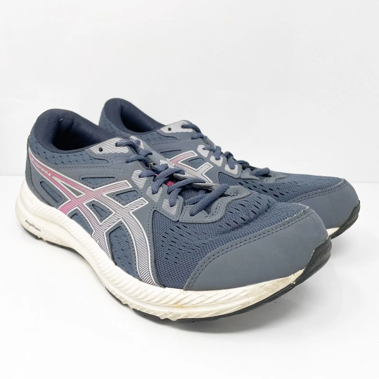 Asics Womens Gel Contend 8 1012B320 Blue Running Shoes Sneakers Size 10