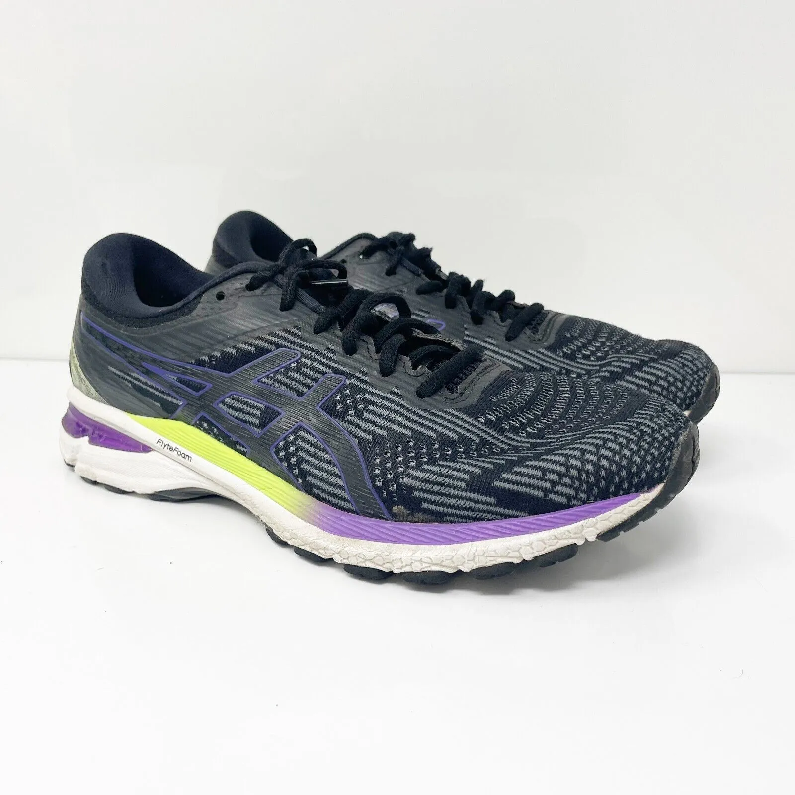 Asics Womens GT 2000 8 1012A591 Black Running Shoes Sneakers Size 10