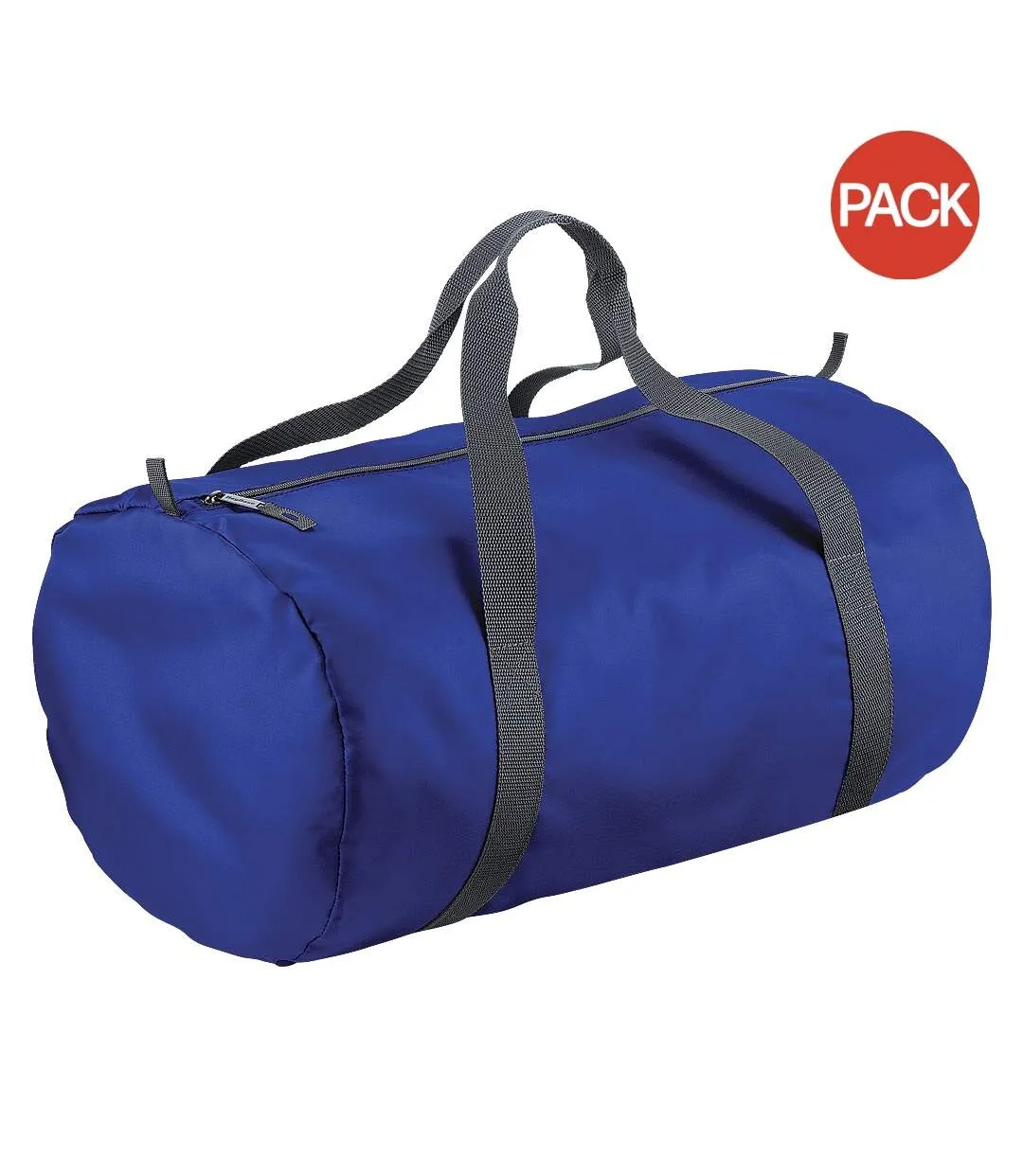 BagBase Packaway Barrel Bag/Duffel Water Resistant Travel Bag (8 Gallons) (Pack (Bright Royal) (One Size) - UTRW6915