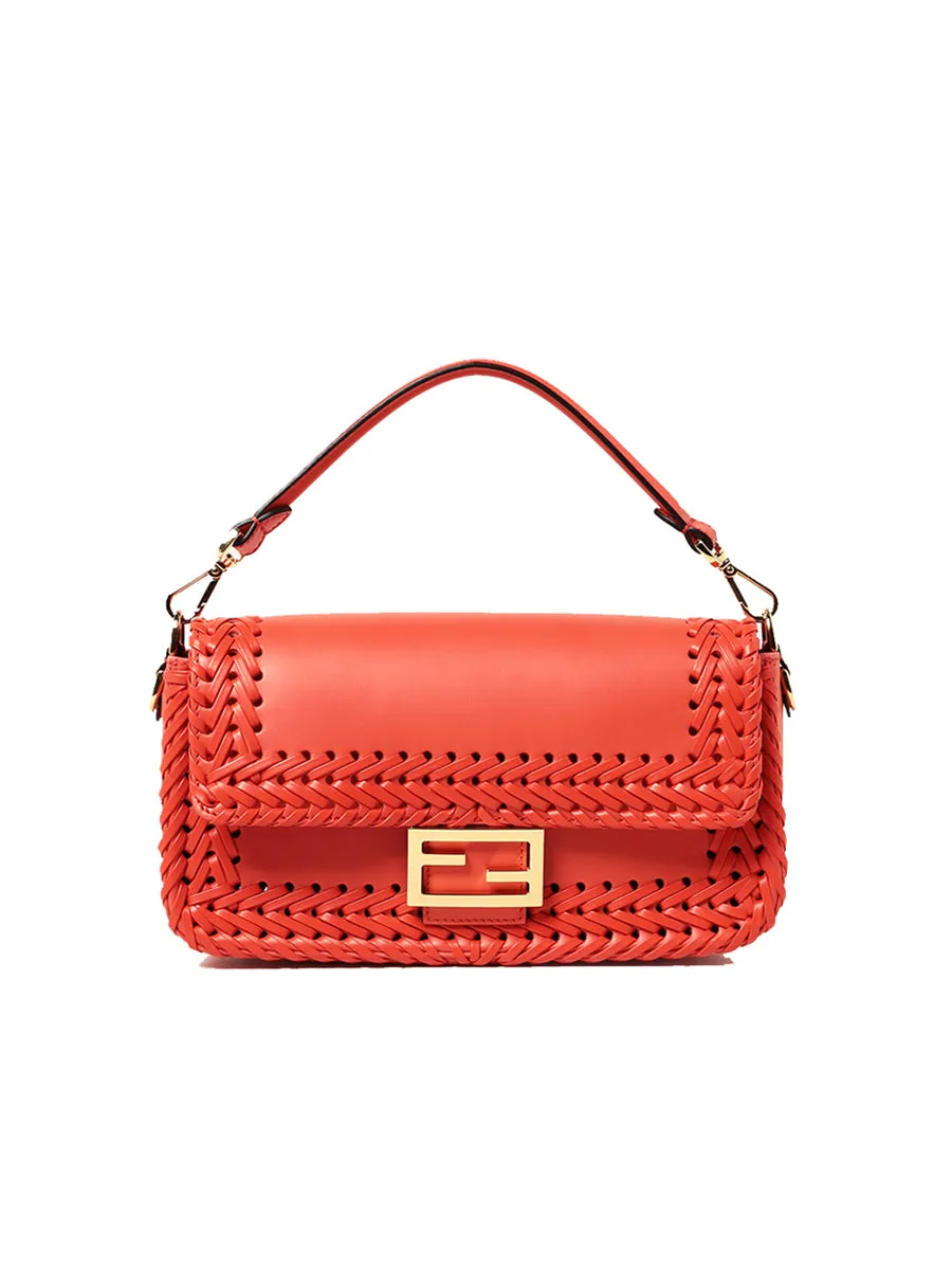 Baguette Bag in Red Leather