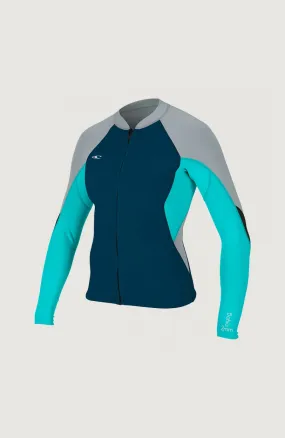 Bahia 1/0.5mm Full Zip Neoprene Jacket | Grey